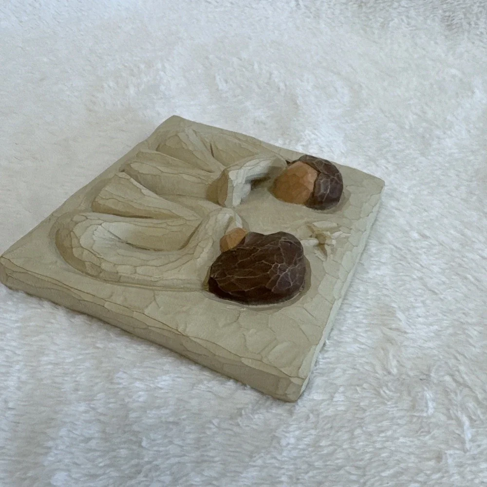 Willow Tree Friendship Plaque Susan Lordi DEMDACO 2001 Forever True Friends‎ 4x4